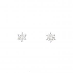 PT/PT900 ソリティア ダイヤモンド ピアス 0.55CT