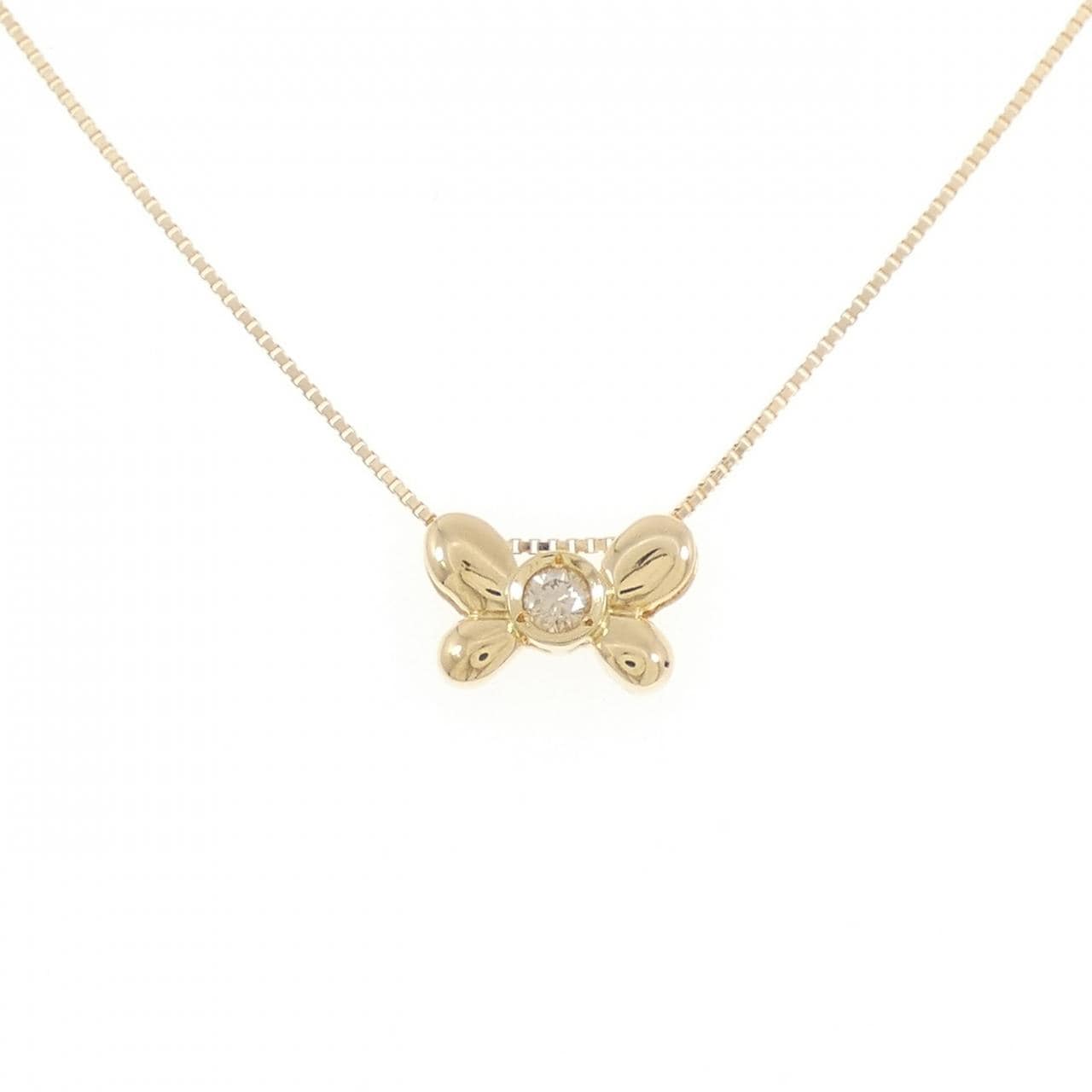 K18YG ダイヤモンド ネックレス 0.10CT