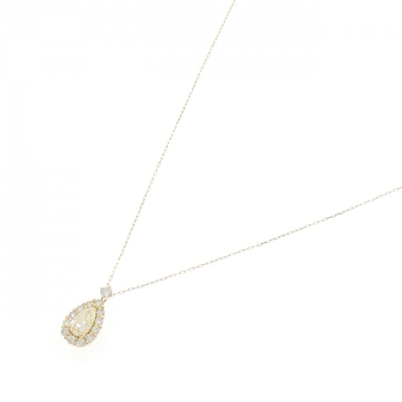 【新品】K18YG ダイヤモンド ネックレス 0.21CT