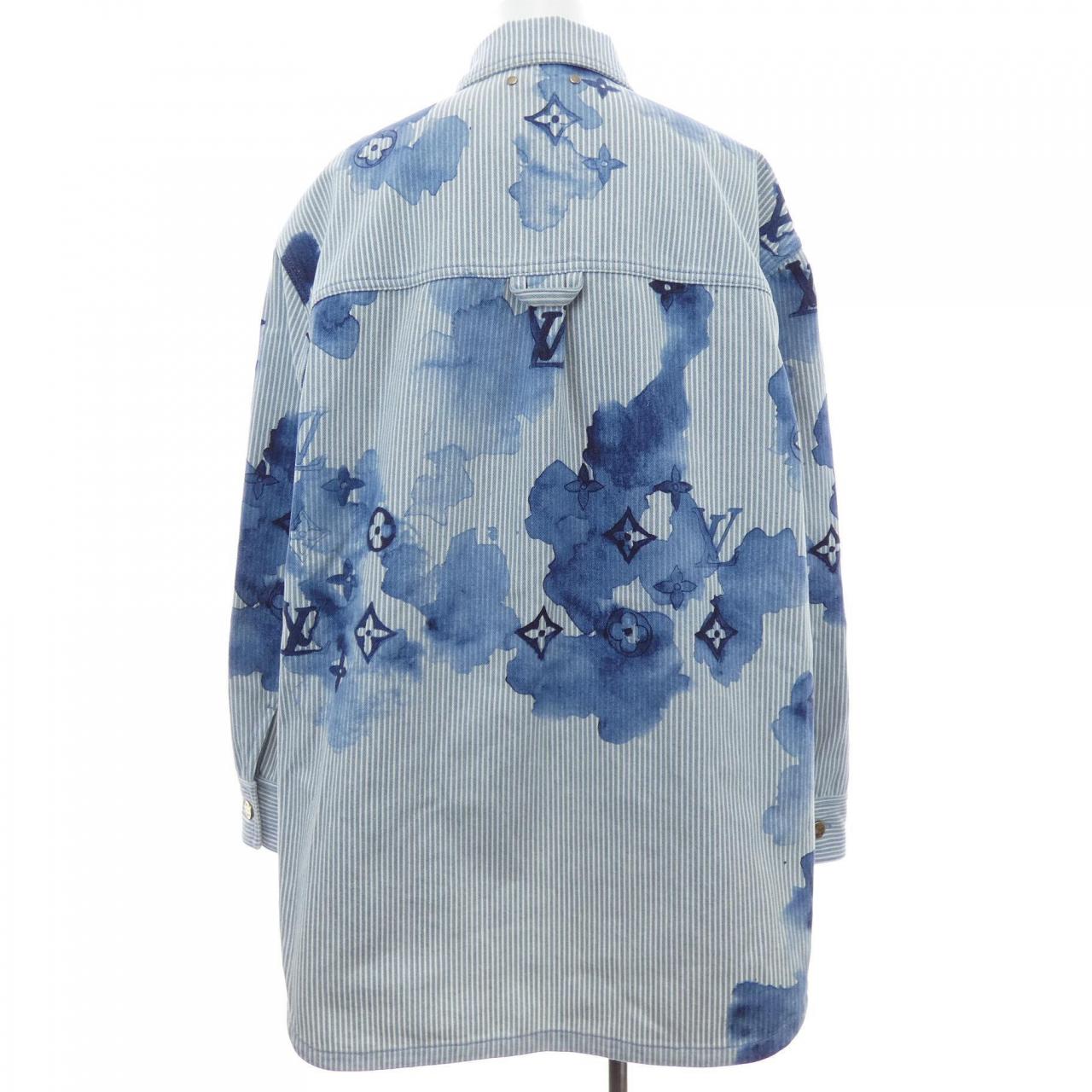ルイヴィトン LOUIS VUITTON ストライプモノグラムワークウェア HLS05WBX7 デニムジャケット