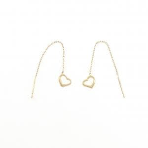 K18YG ハート ピアス