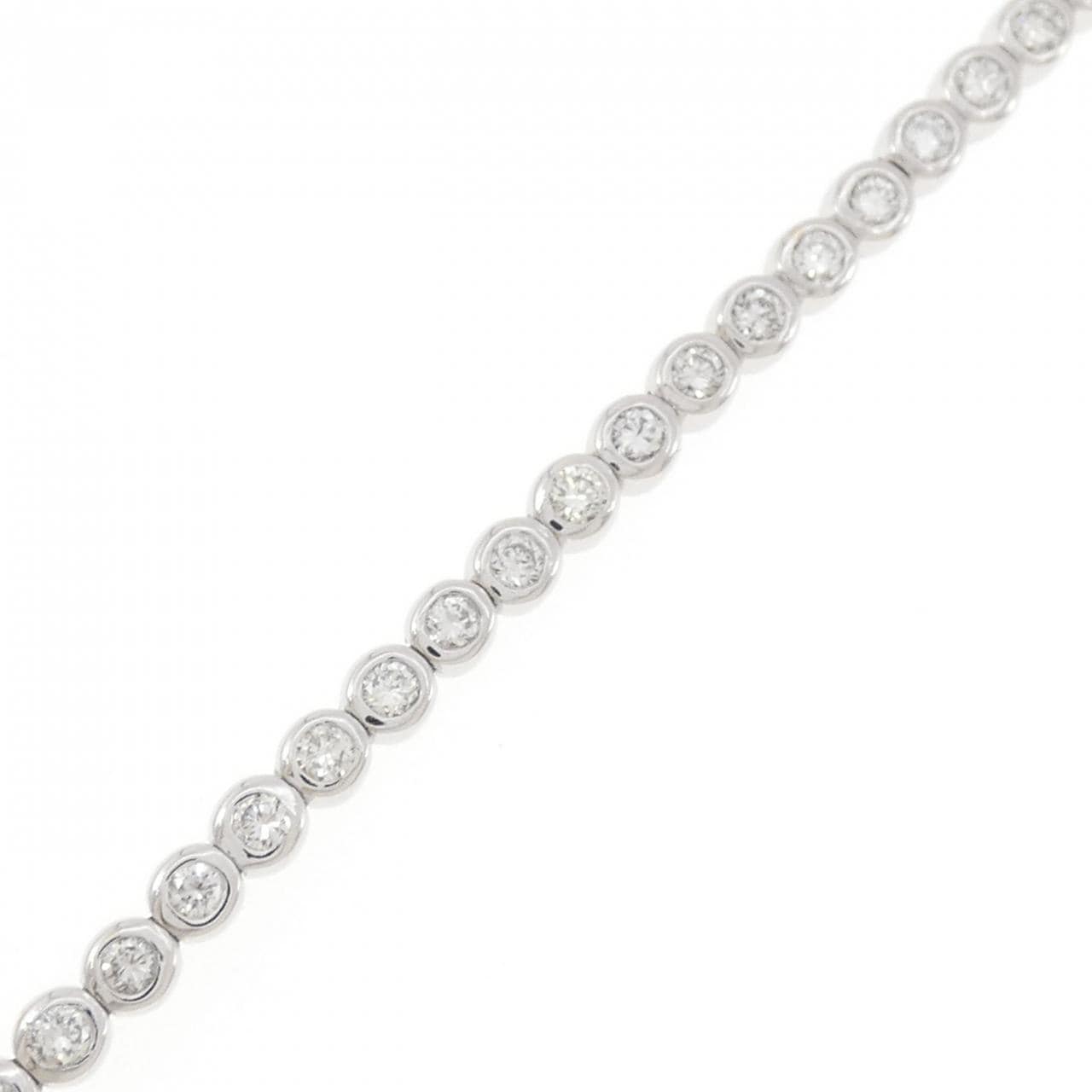 K18WG ダイヤモンド ブレスレット 2.329CT