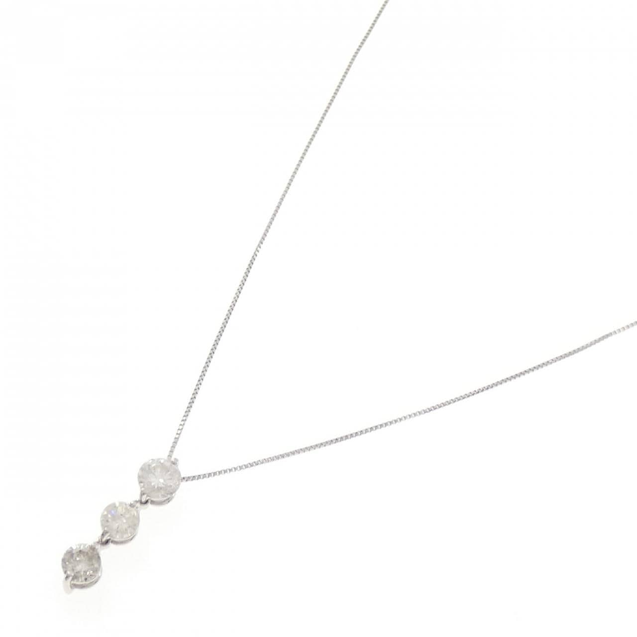 PT900/PT850 ダイヤモンド ネックレス 1.04CT