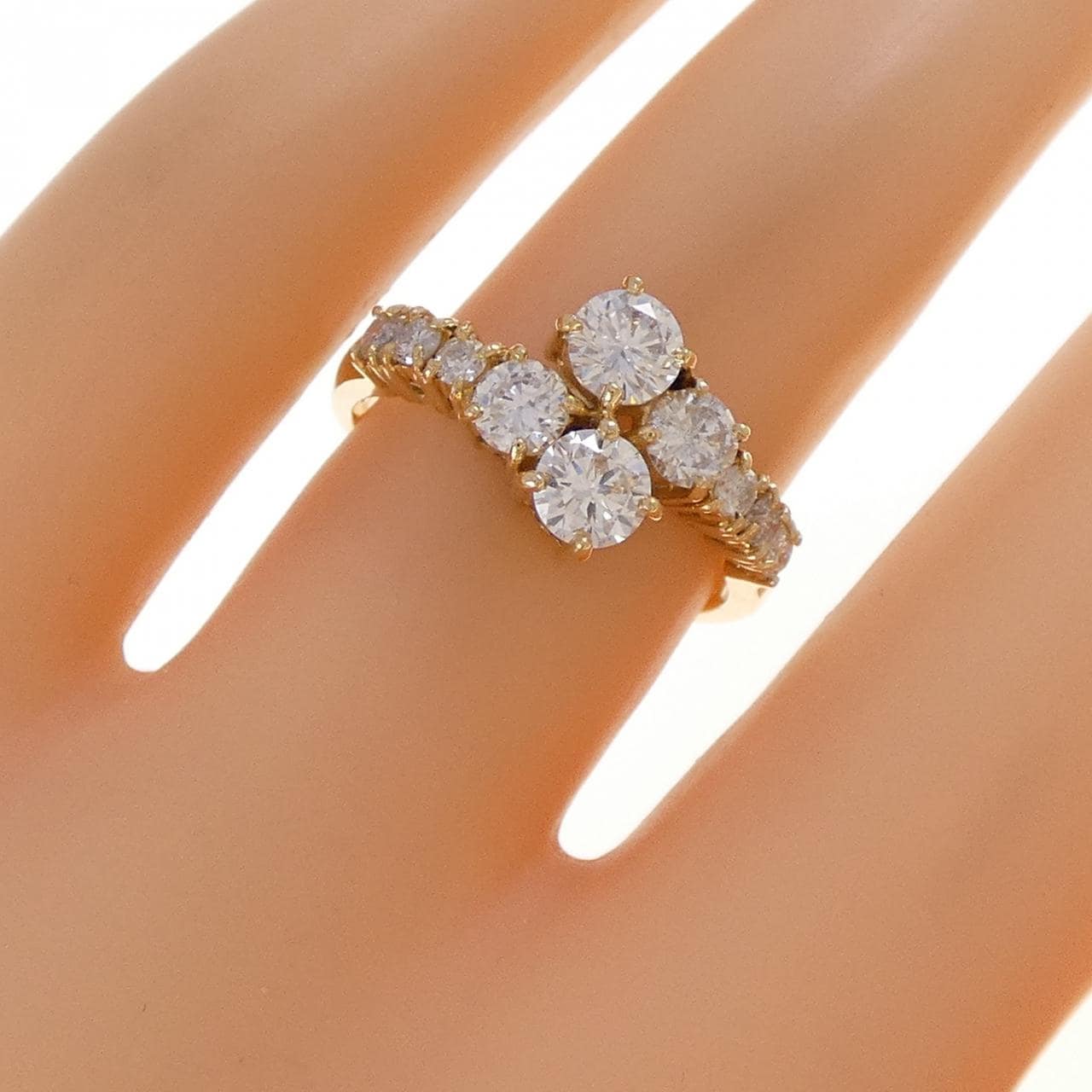 K18YG ダイヤモンド リング 1.01CT