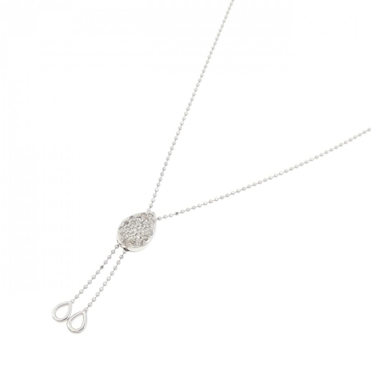 K18WG ダイヤモンド ネックレス 0.20CT