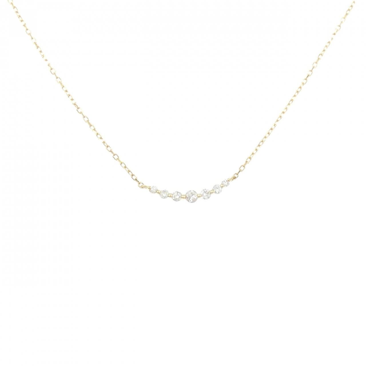 アガット ダイヤモンド ネックレス 0.1CT