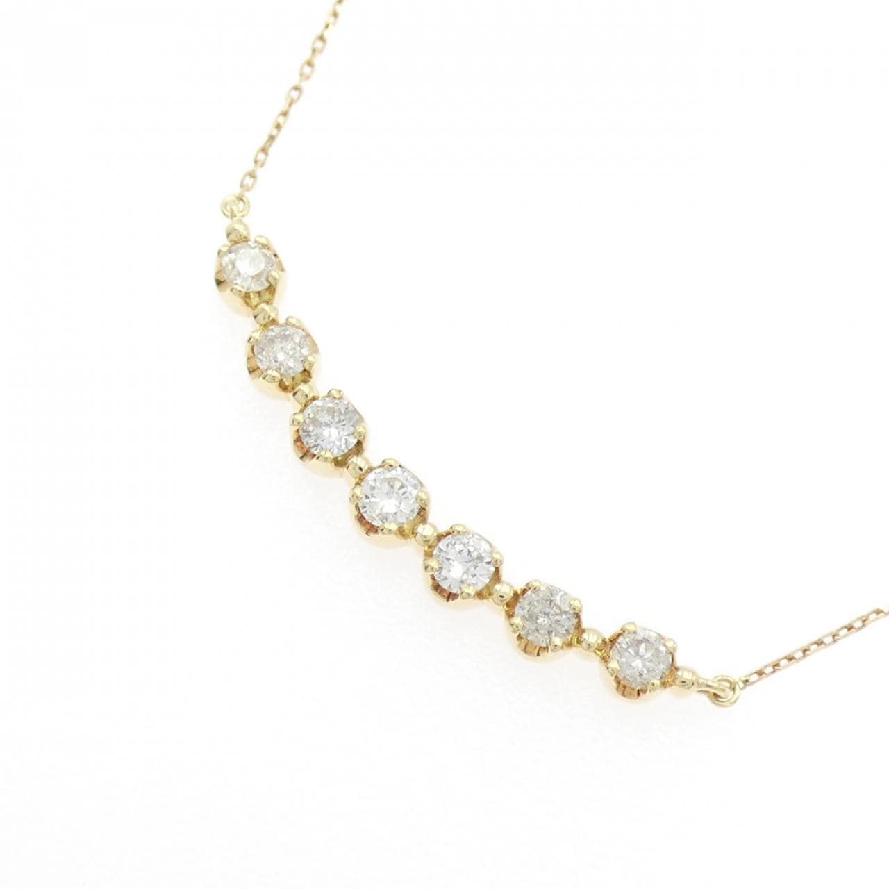 K18YG ダイヤモンド ネックレス 0.30CT