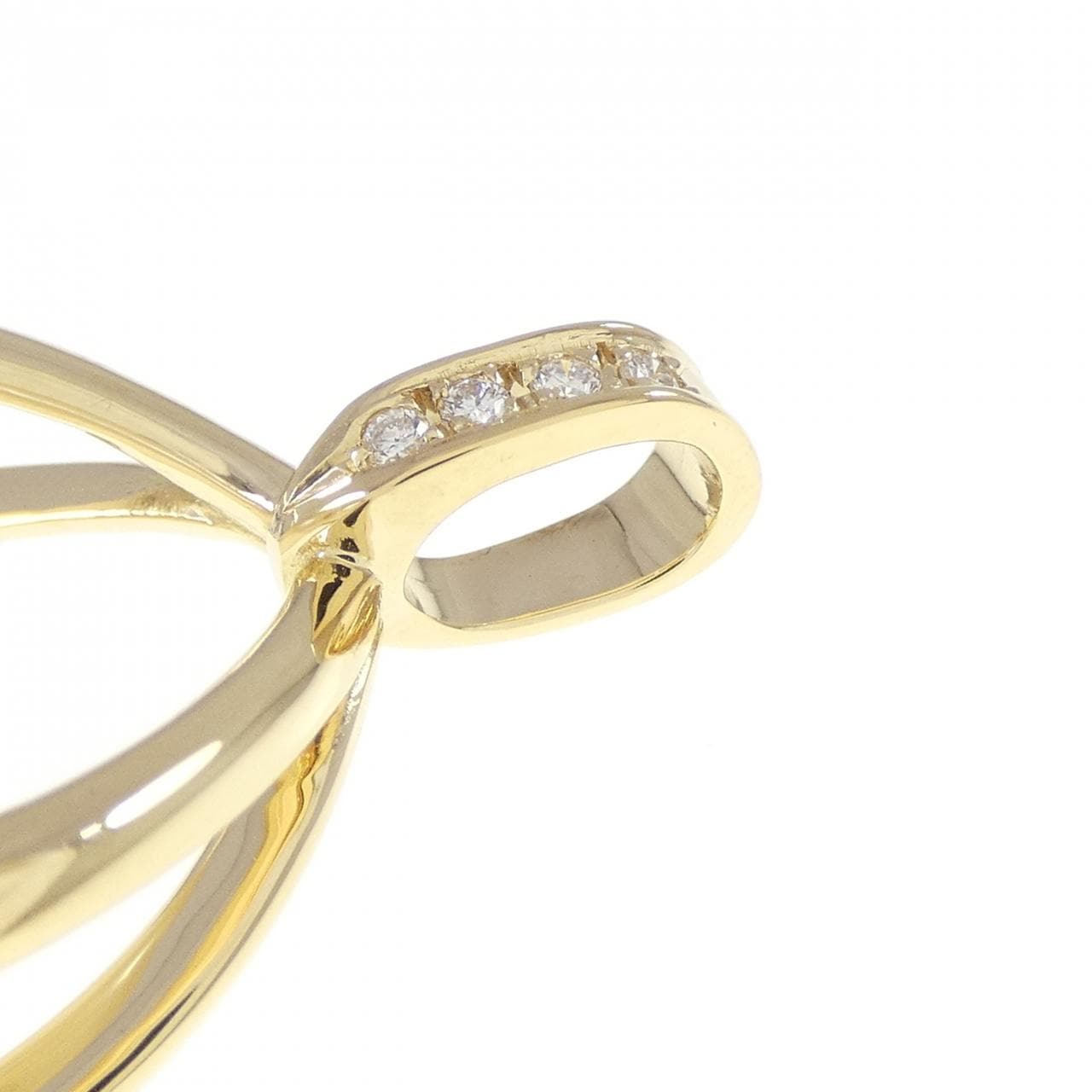 K18YG 白蝶パール ペンダント 12mm