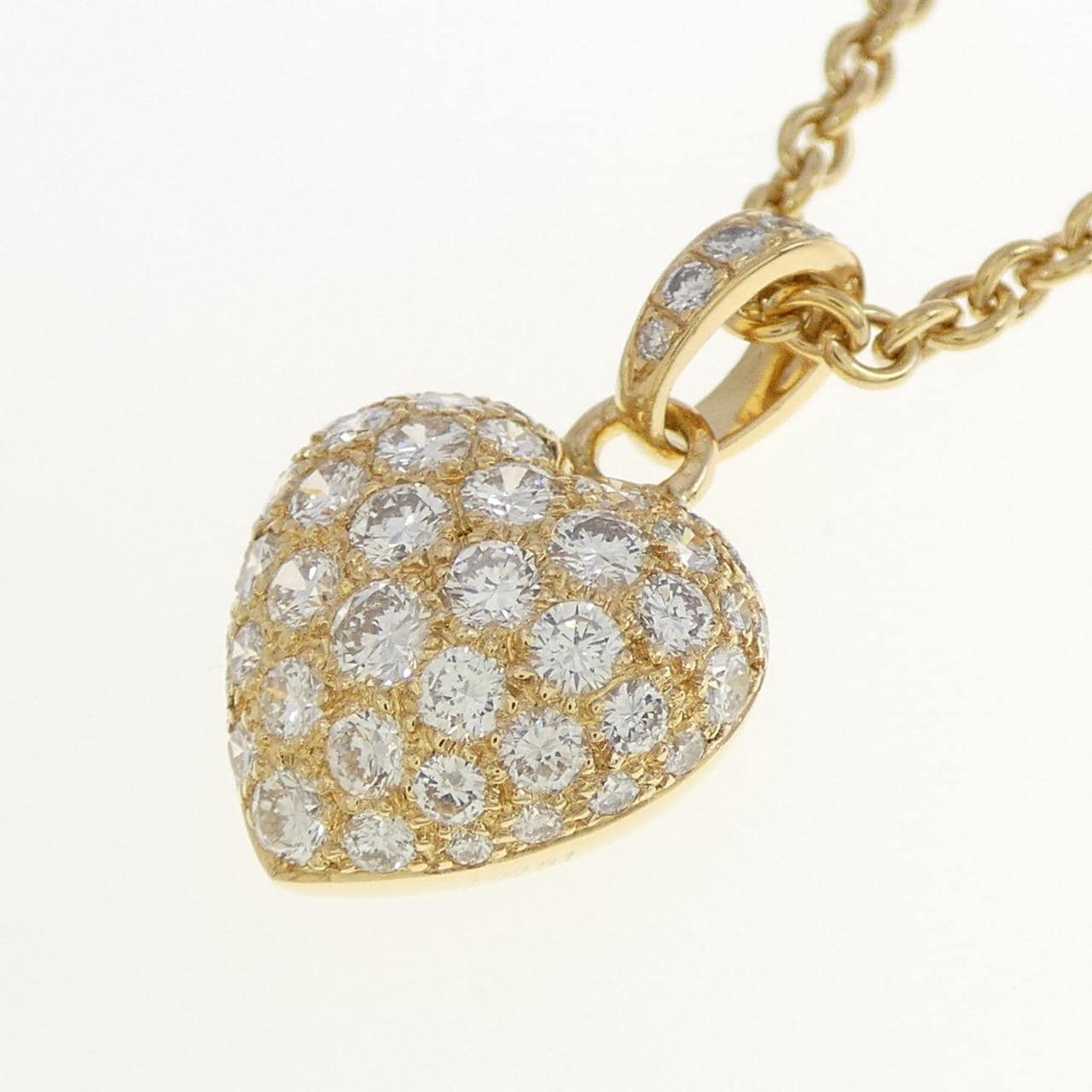 Cartier心形钻石项链