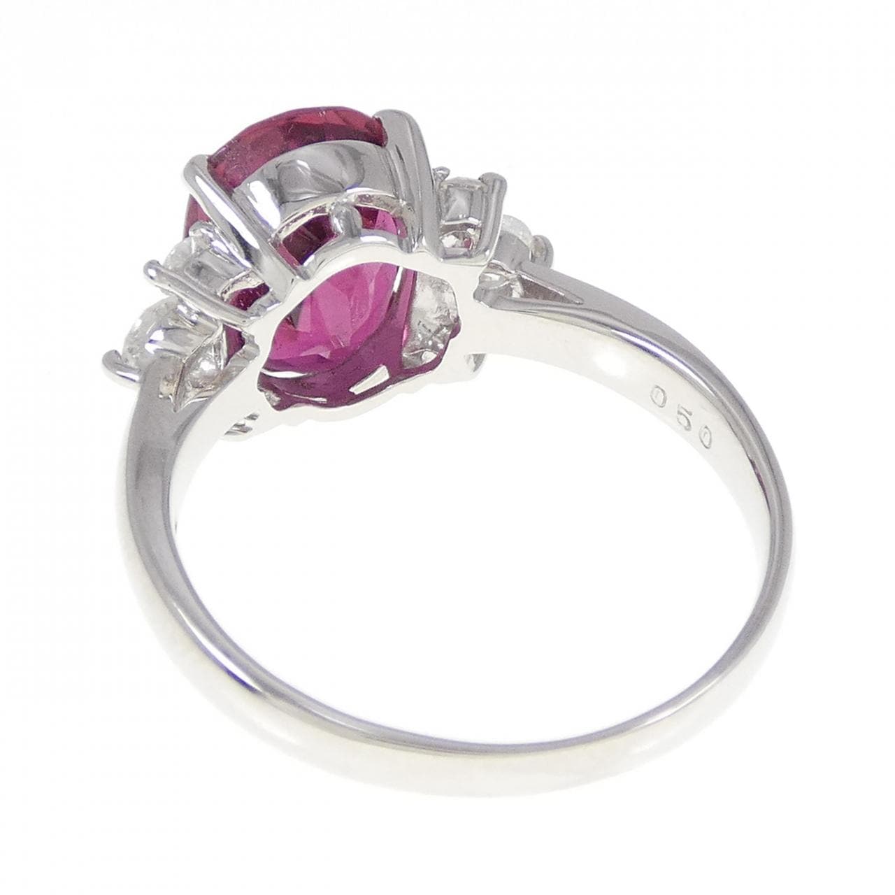 PT Rubellite Tourmaline Ring 4.06CT