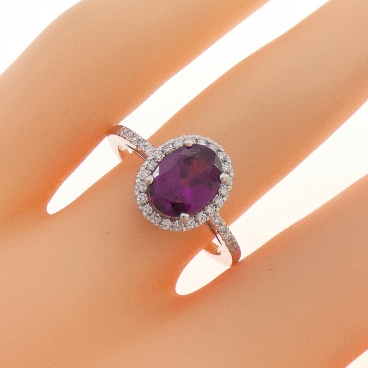 PT950 ガーネット リング 1.44CT