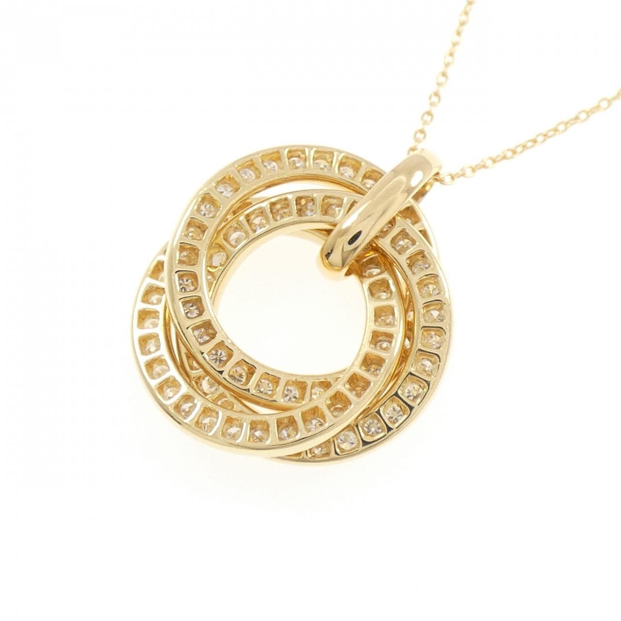 K18YG ダイヤモンド ネックレス 0.84CT