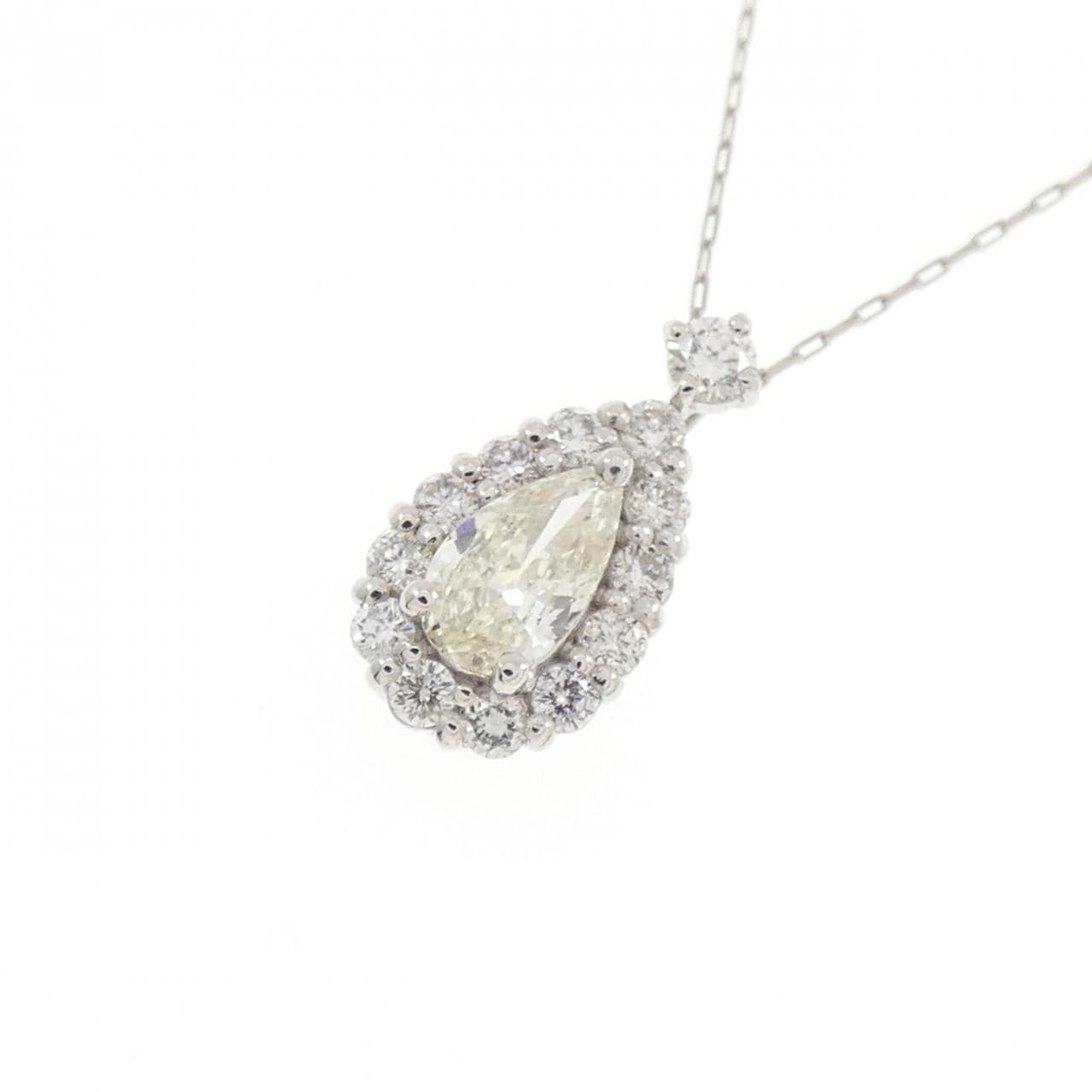 【新品】PT900/PT850 ダイヤモンド ネックレス 0.19CT