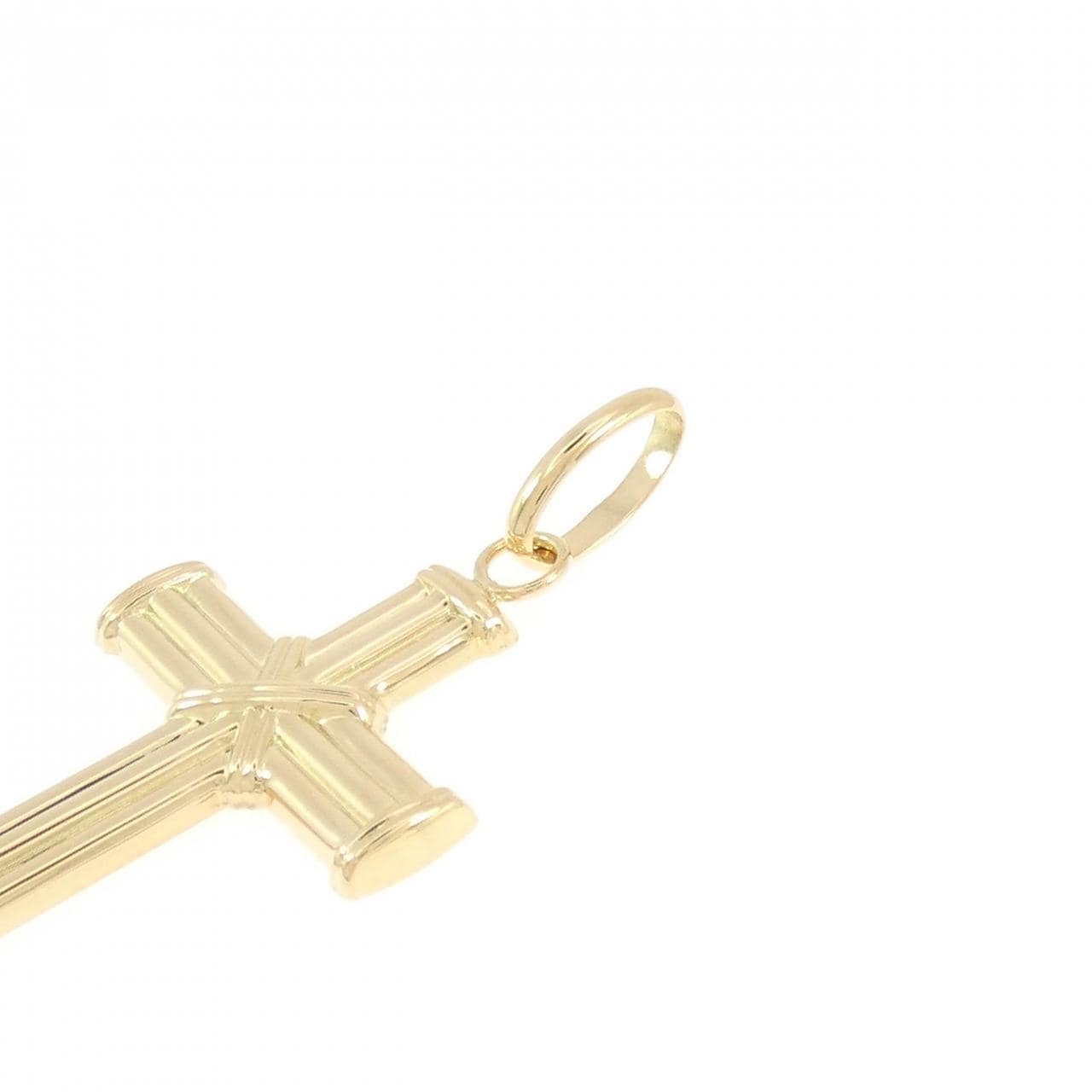 【新品】K18YG クロス ペンダント