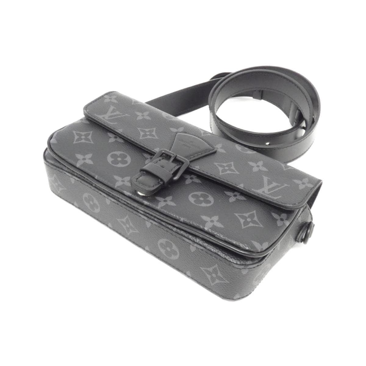 [未使用品] LOUIS VUITTON Monogram Eclipse Montsouris 穿戴式錢包 M83567 包