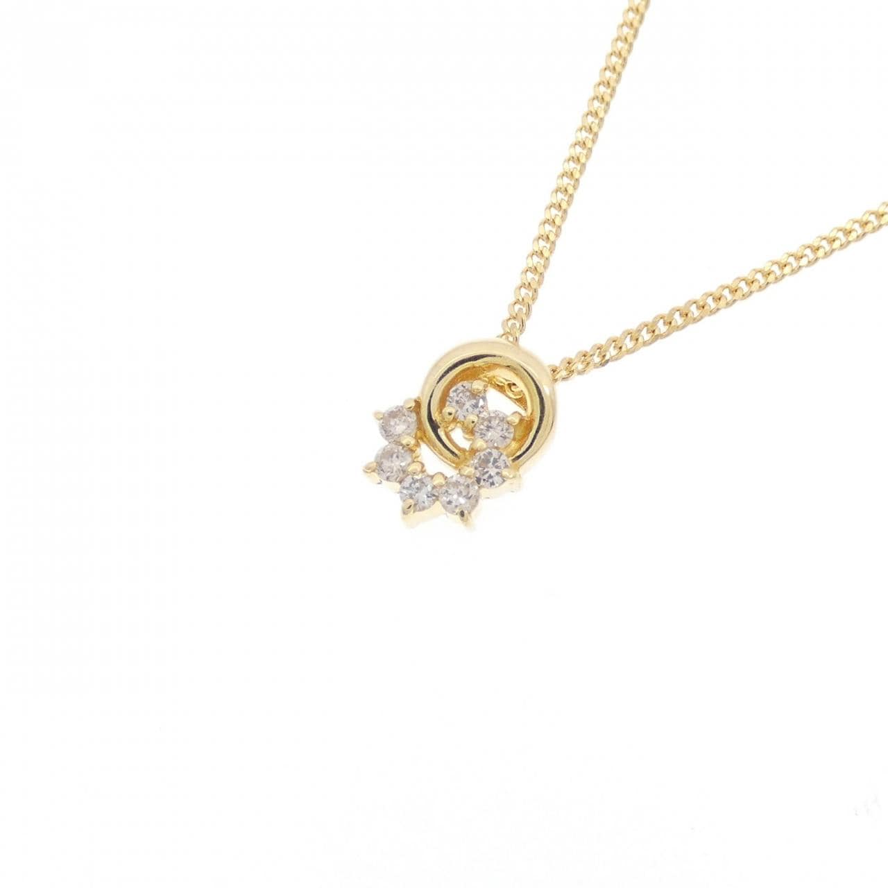 K18YG ダイヤモンド ネックレス 0.09CT