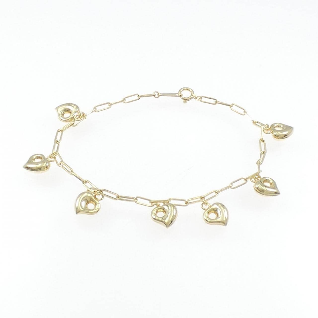 K18YG ハート ブレスレット