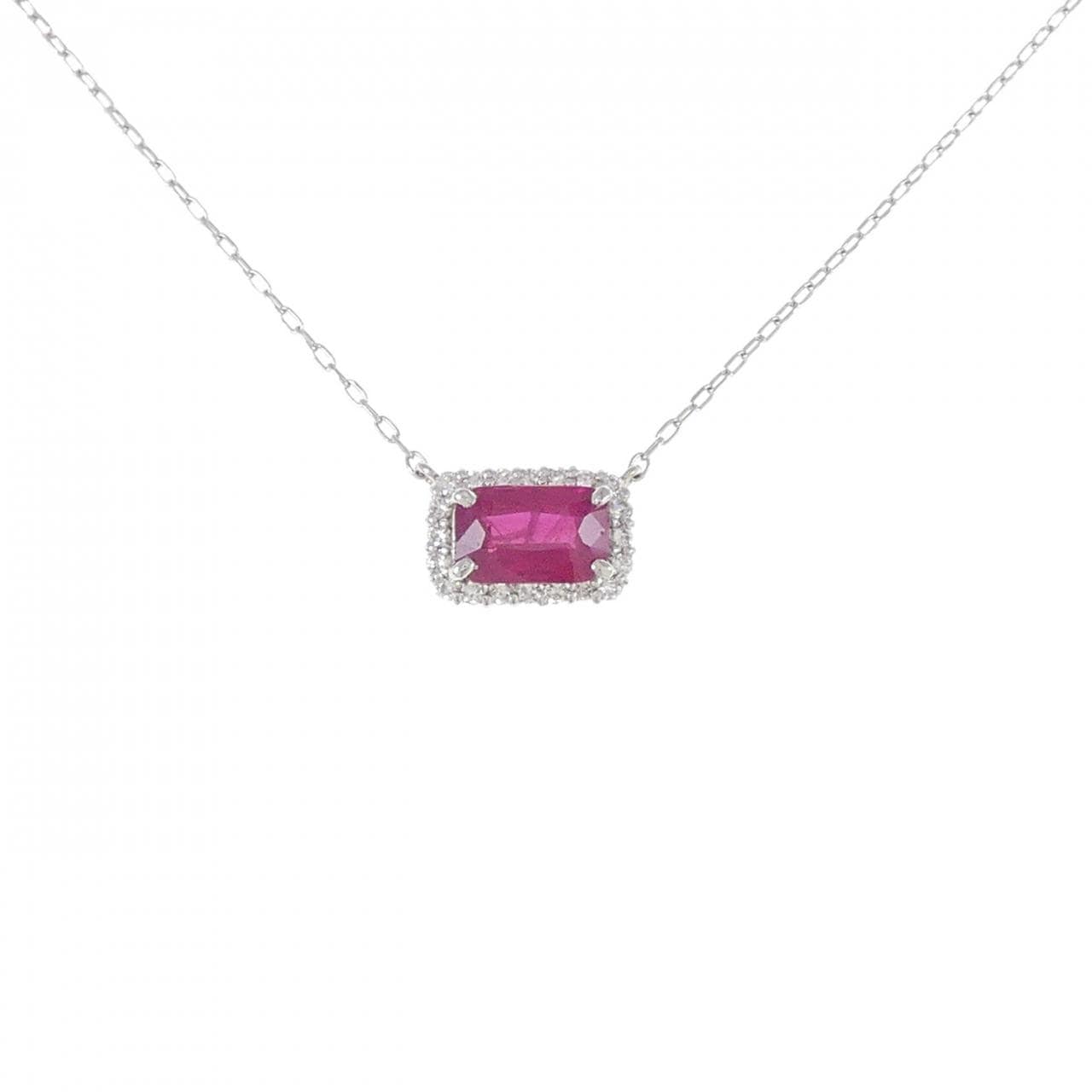 [Remake] PT Ruby Necklace 1.41CT Burmese