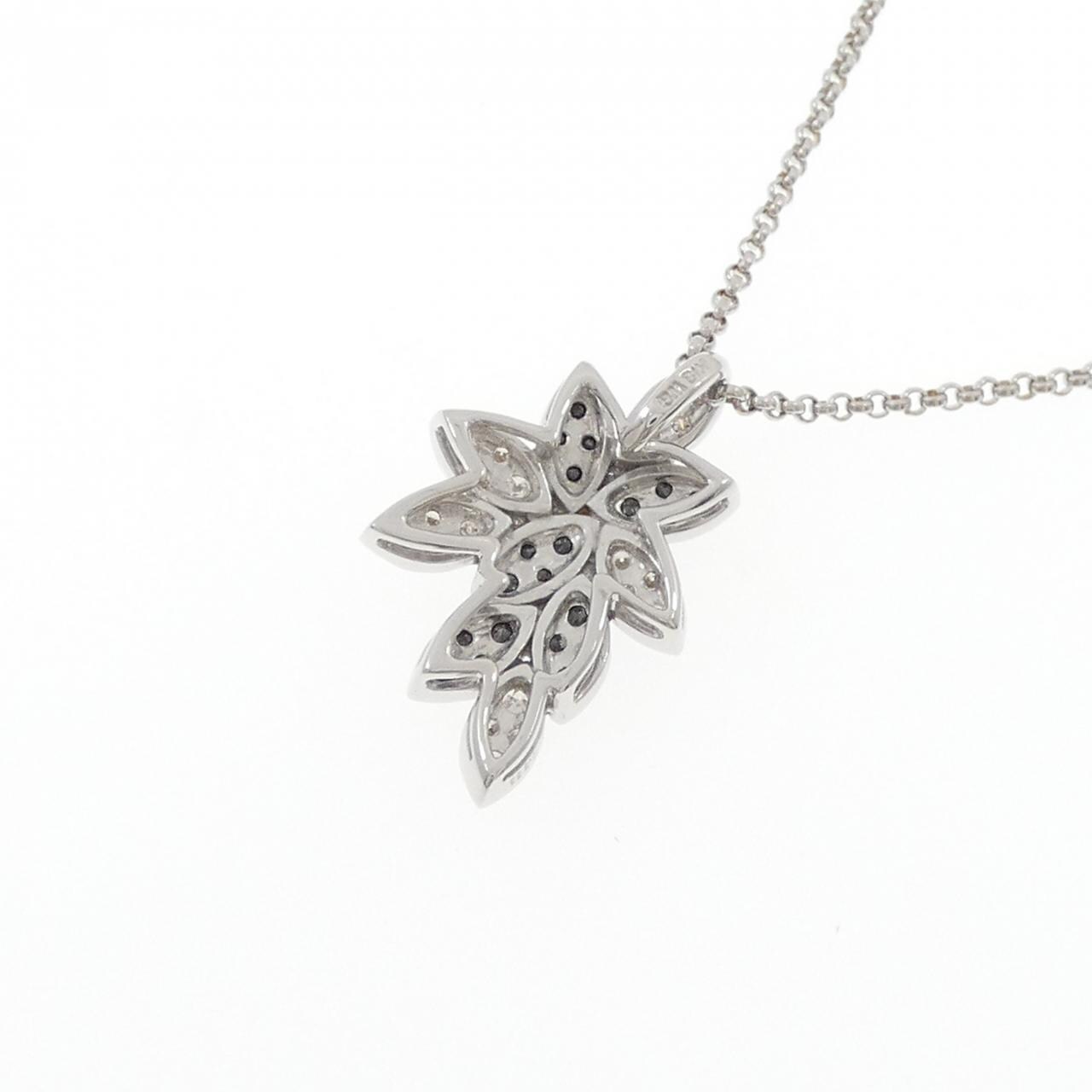 K18WG ダイヤモンド ネックレス 0.553CT