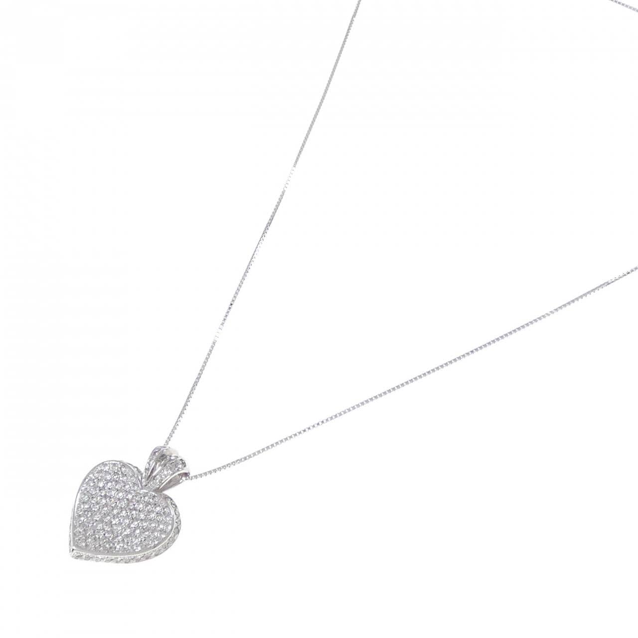 K18WG ダイヤモンド ネックレス 1.55CT