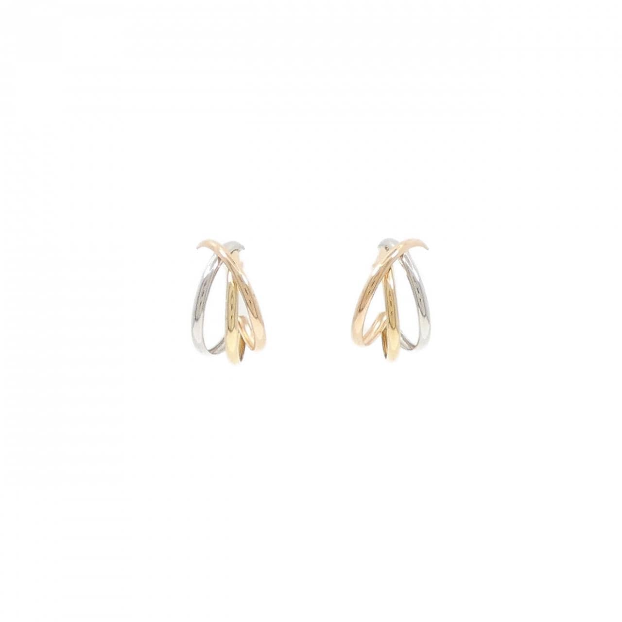 【新品】K18YG/PT900/K18PG ピアス