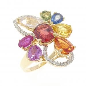 750YG/750WG カラーストーン リング