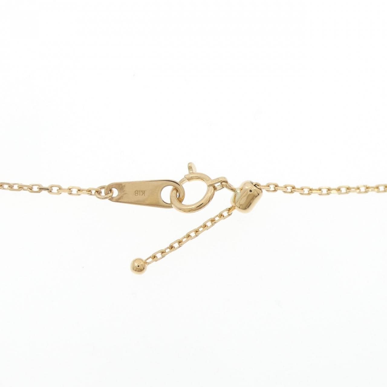 K18YG リボン ダイヤモンド ネックレス 2.28CT