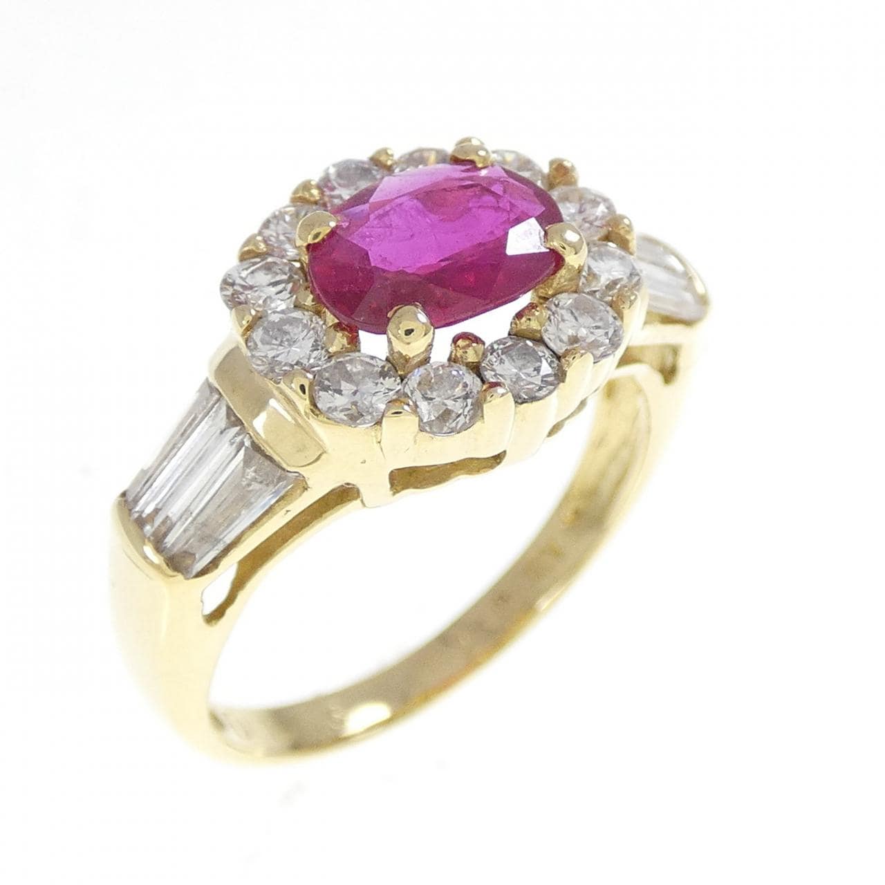 K18YG红宝石戒指0.7CT