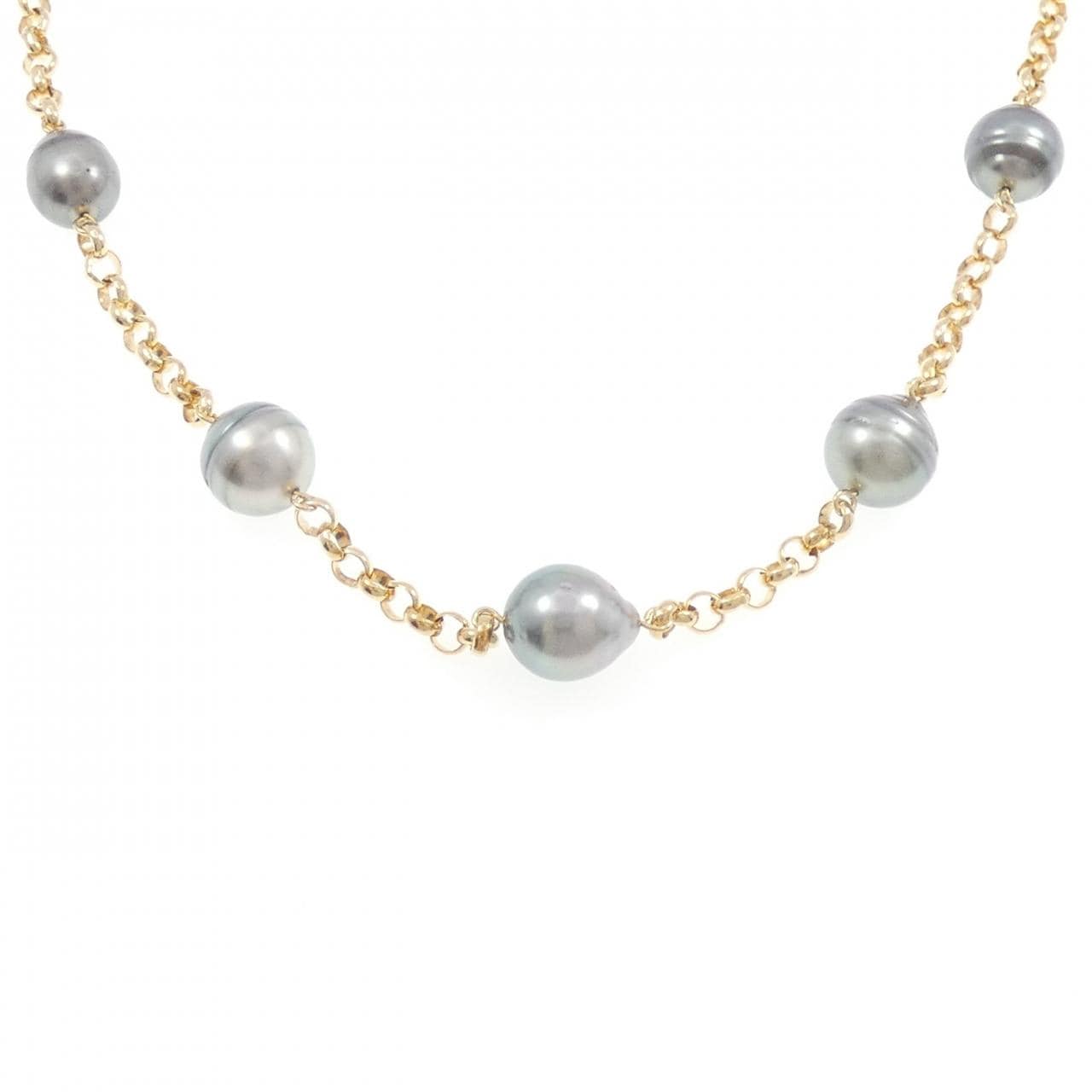 タサキ 黒蝶パール ネックレス