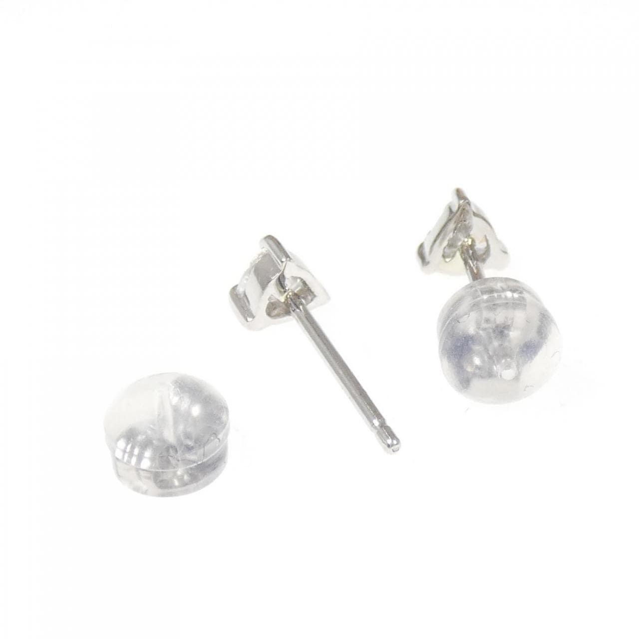 PT900 ハート ダイヤモンド ピアス 0.40CT