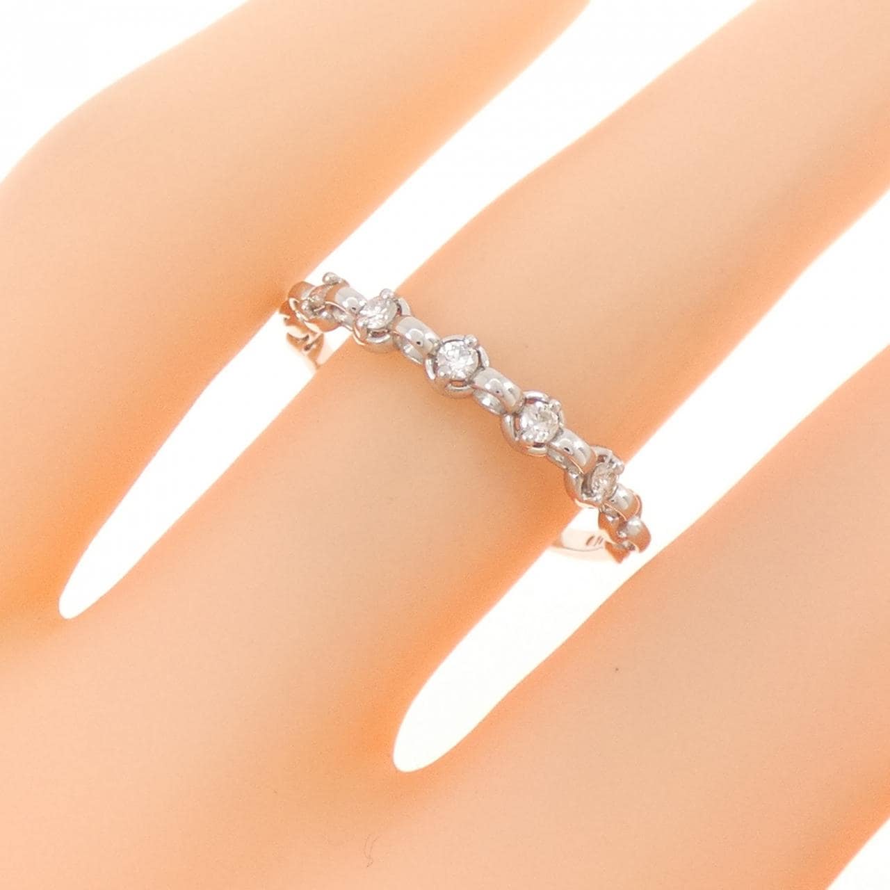 PT950 ダイヤモンド リング 0.10CT