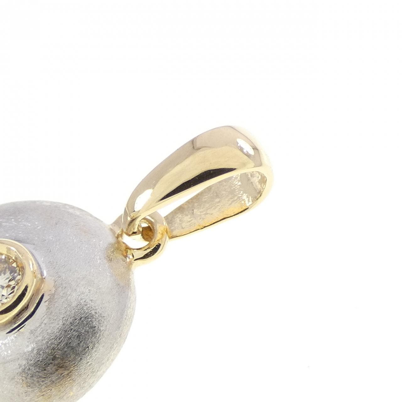 K18YG/K18WG ダイヤモンド ペンダント 0.05CT
