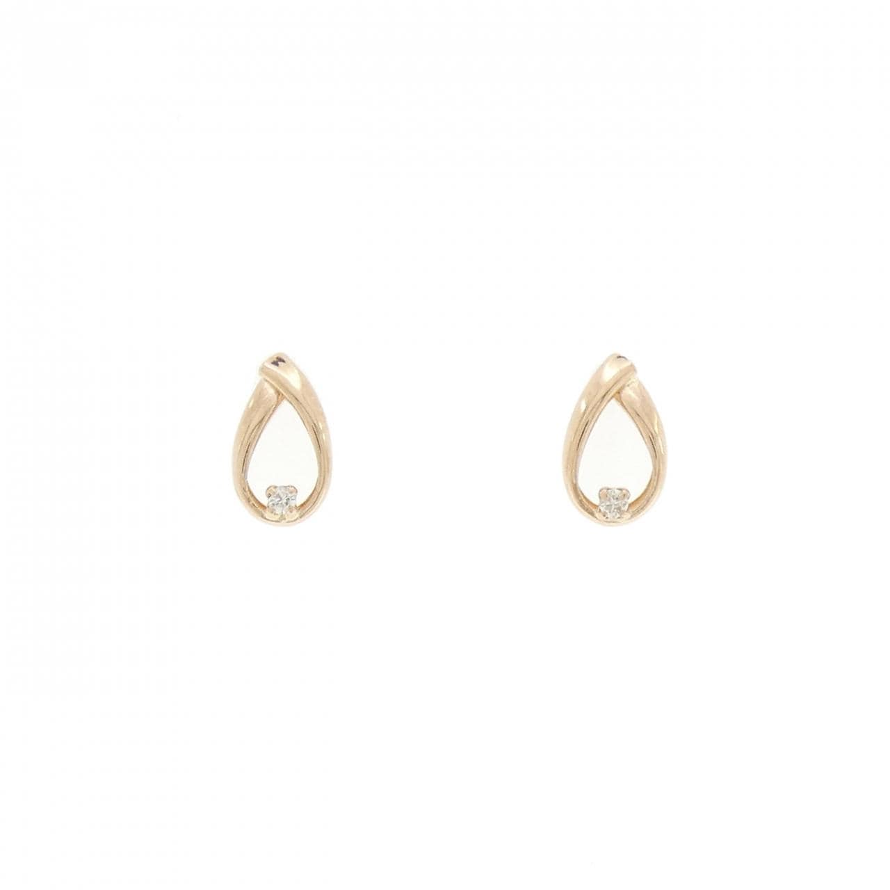K18PG ダイヤモンド ピアス 0.02CT