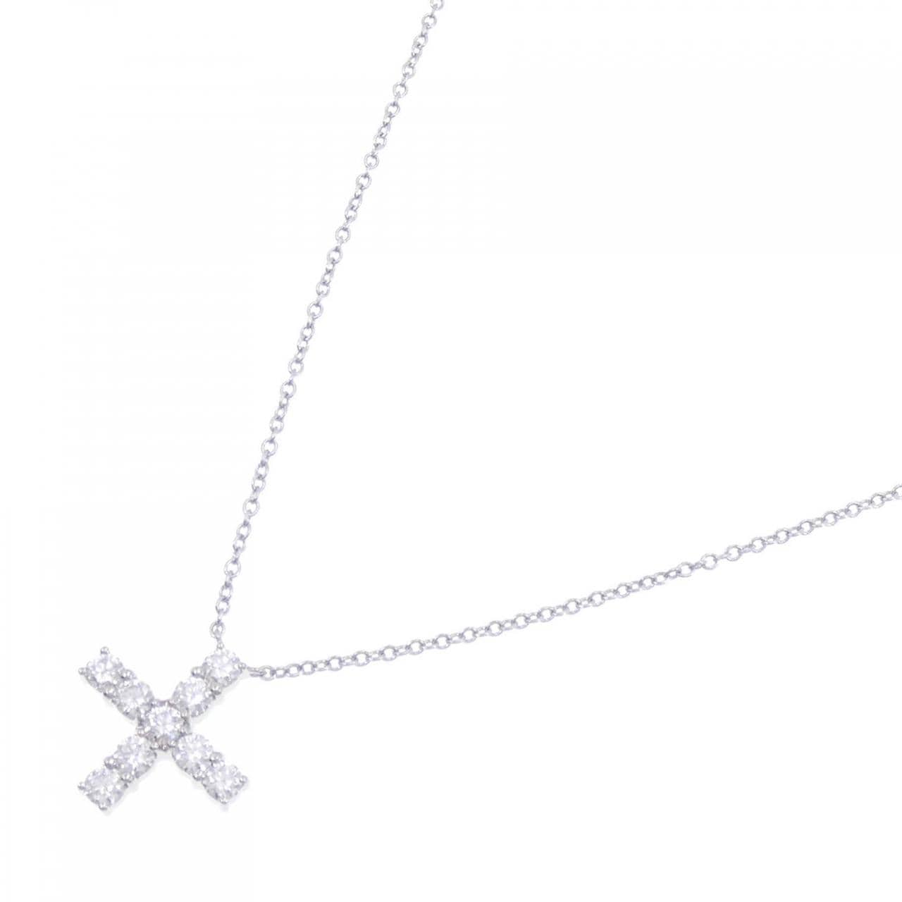 HARRY WINSTON mini cross necklace