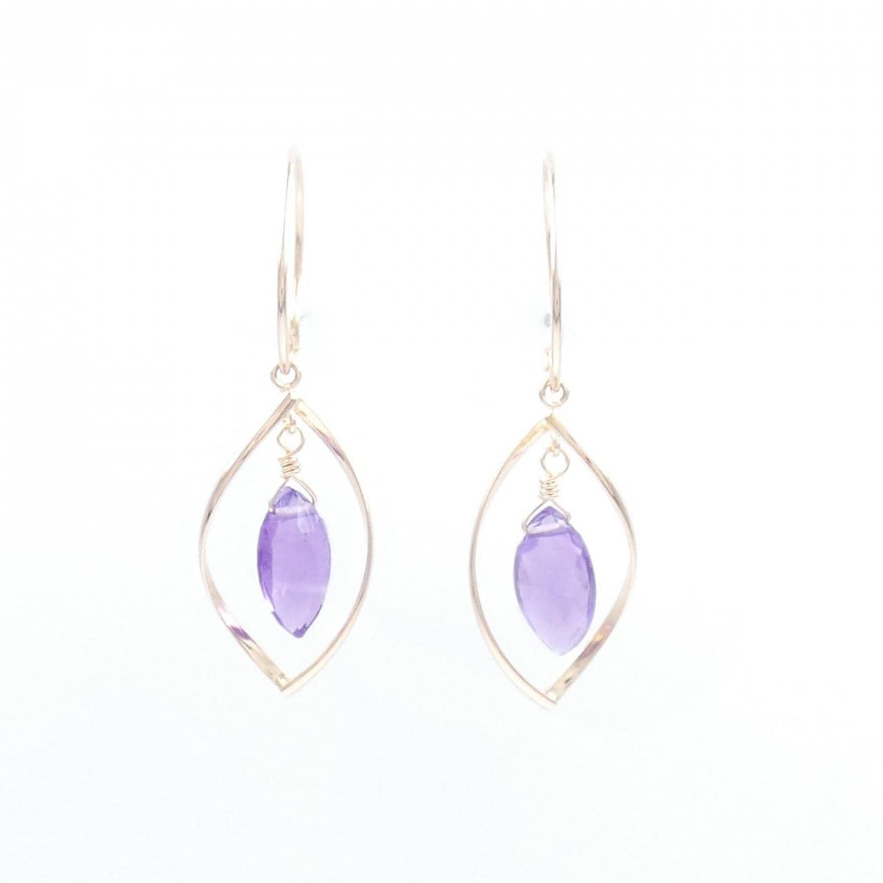 K18PG Amethyst Earrings