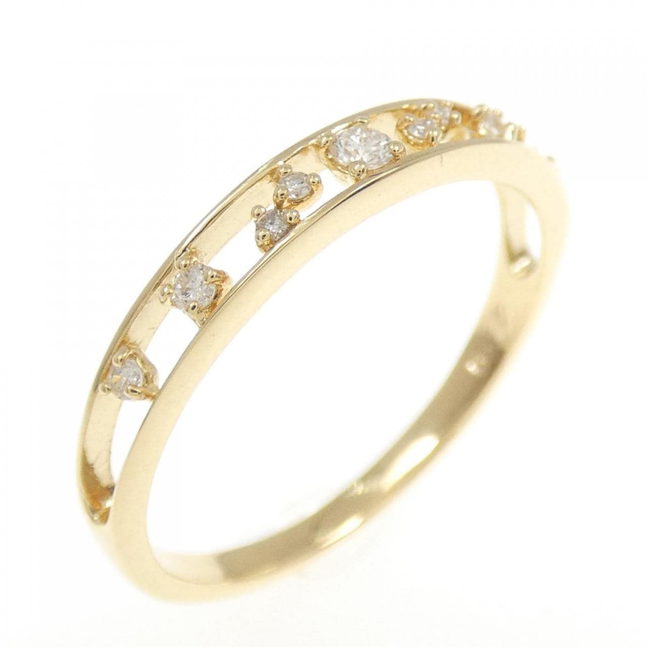 K18YG ダイヤモンド リング 0.12CT