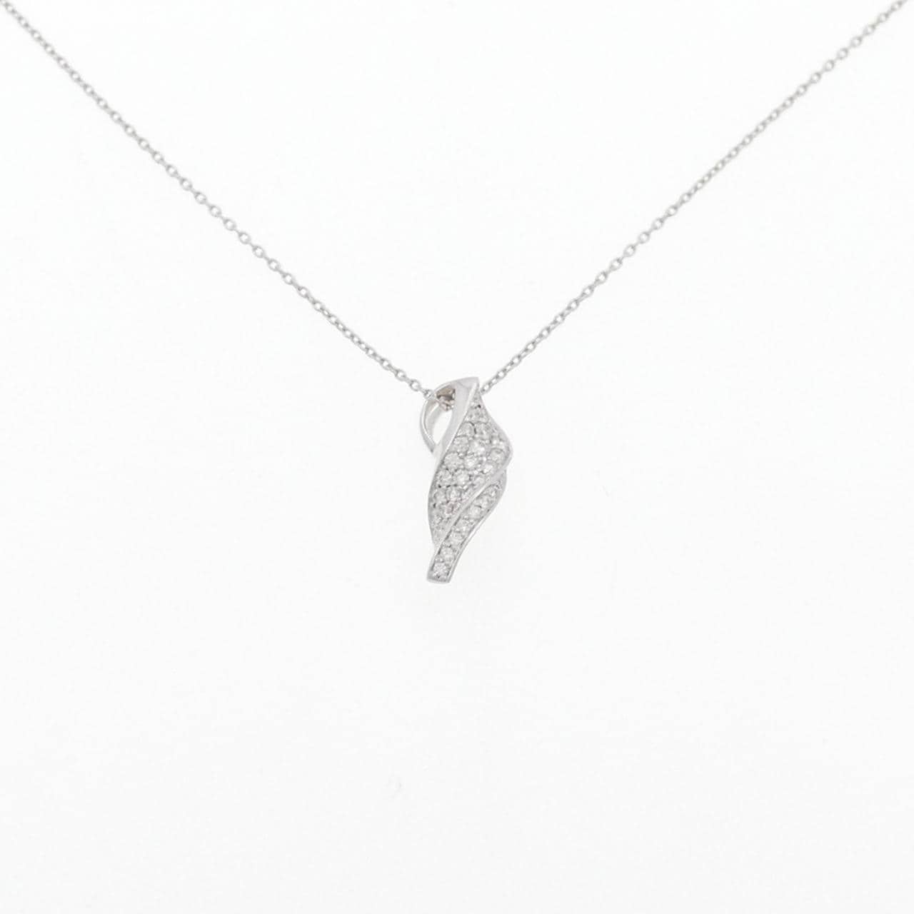 750WG/K18WG ダイヤモンド ネックレス 0.23CT