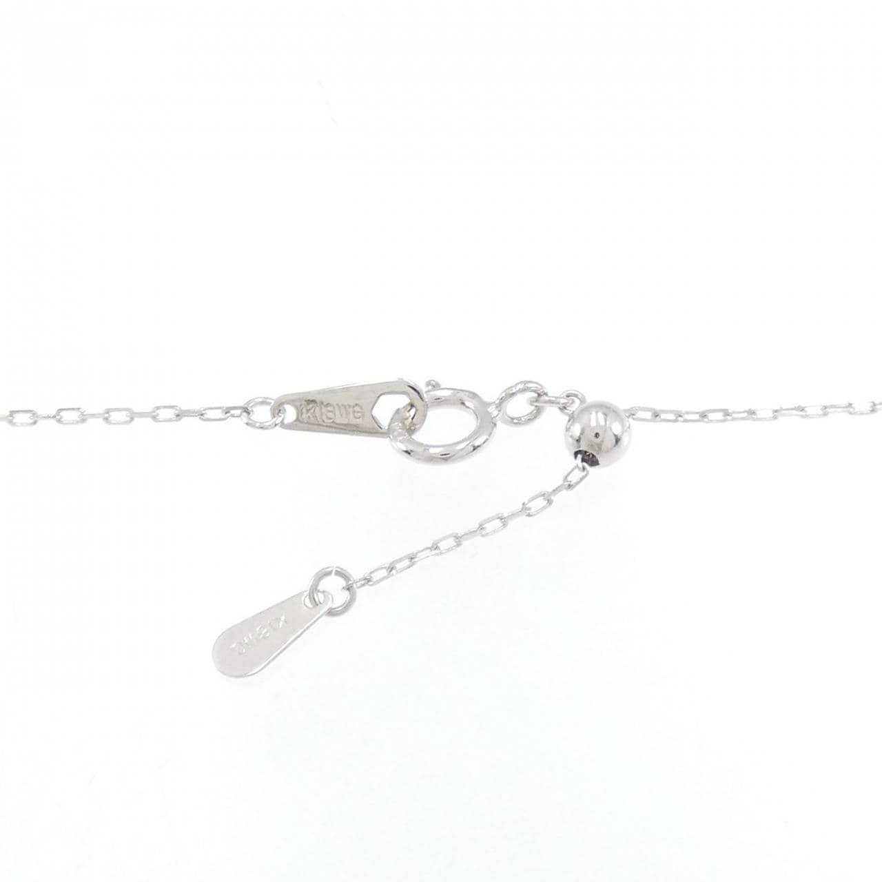 K18WG ダイヤモンド ネックレス 0.13CT