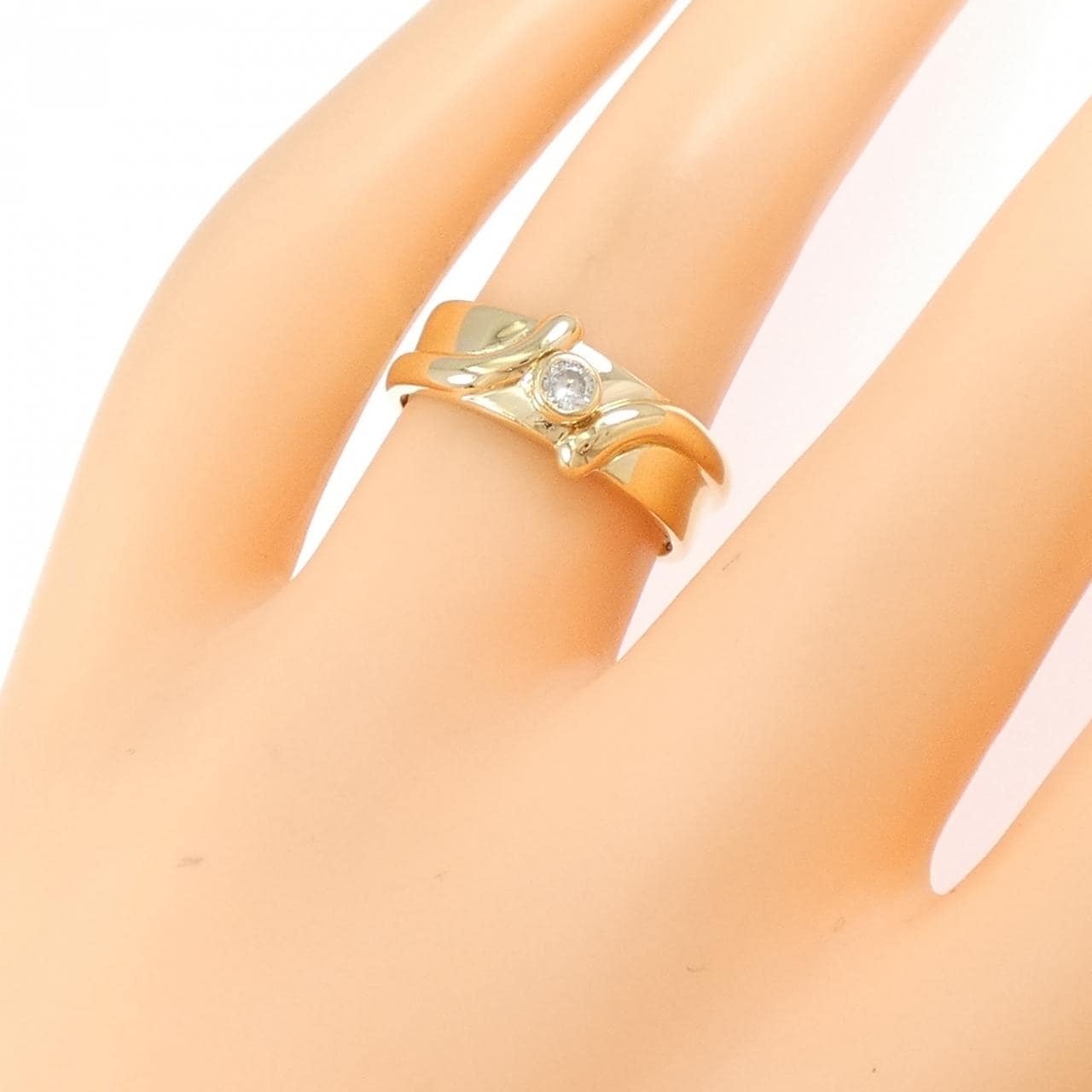 K18YG ダイヤモンド リング 0.10CT