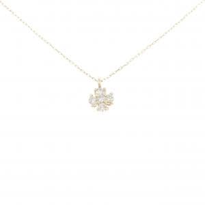 【新品】K10YG ダイヤモンド ネックレス 0.10CT