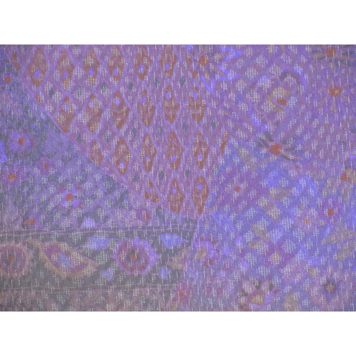 【新品】単衣　紋紗織訪問着　友禅加工ボカシ染