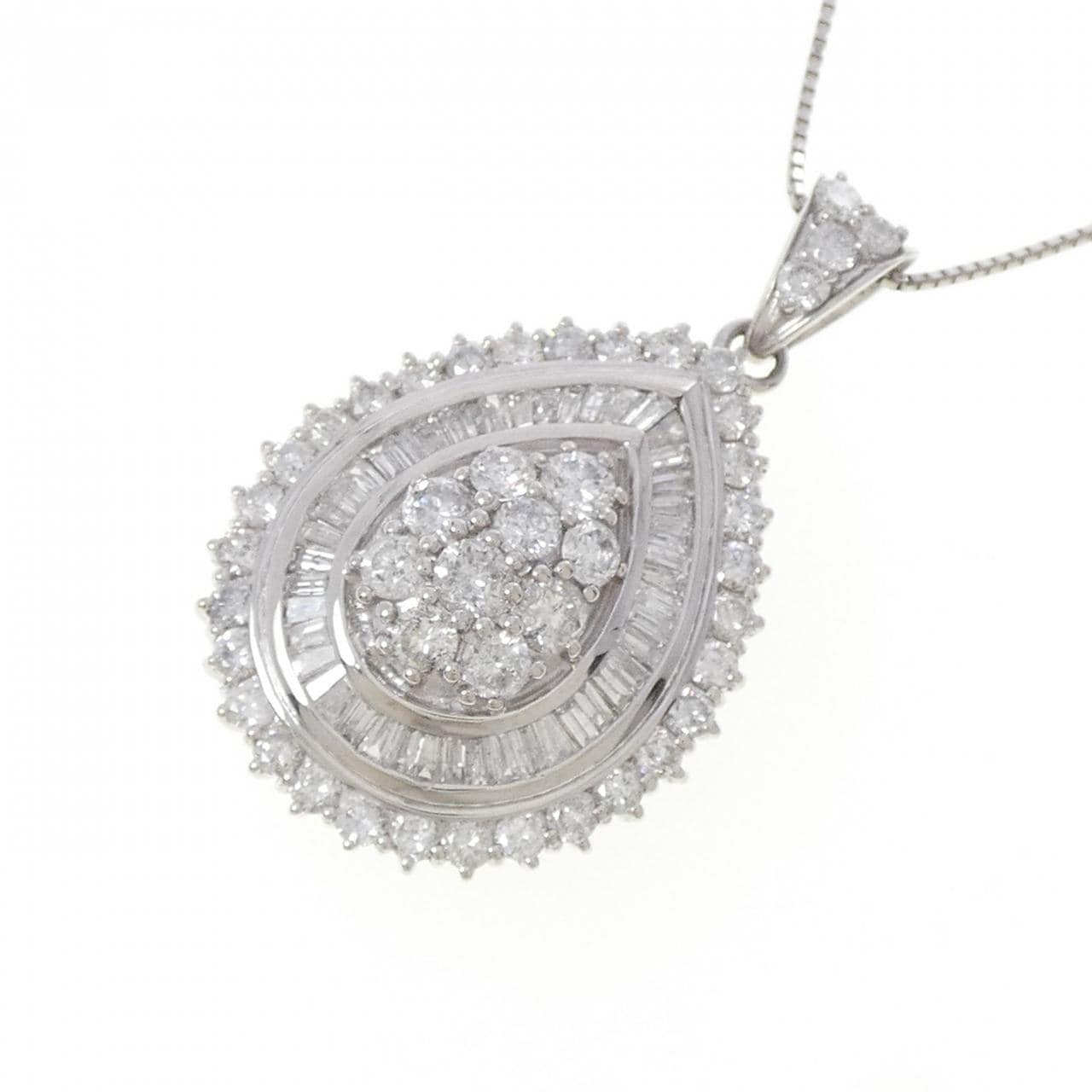 PT900/PT850 ダイヤモンド ネックレス 3.50CT