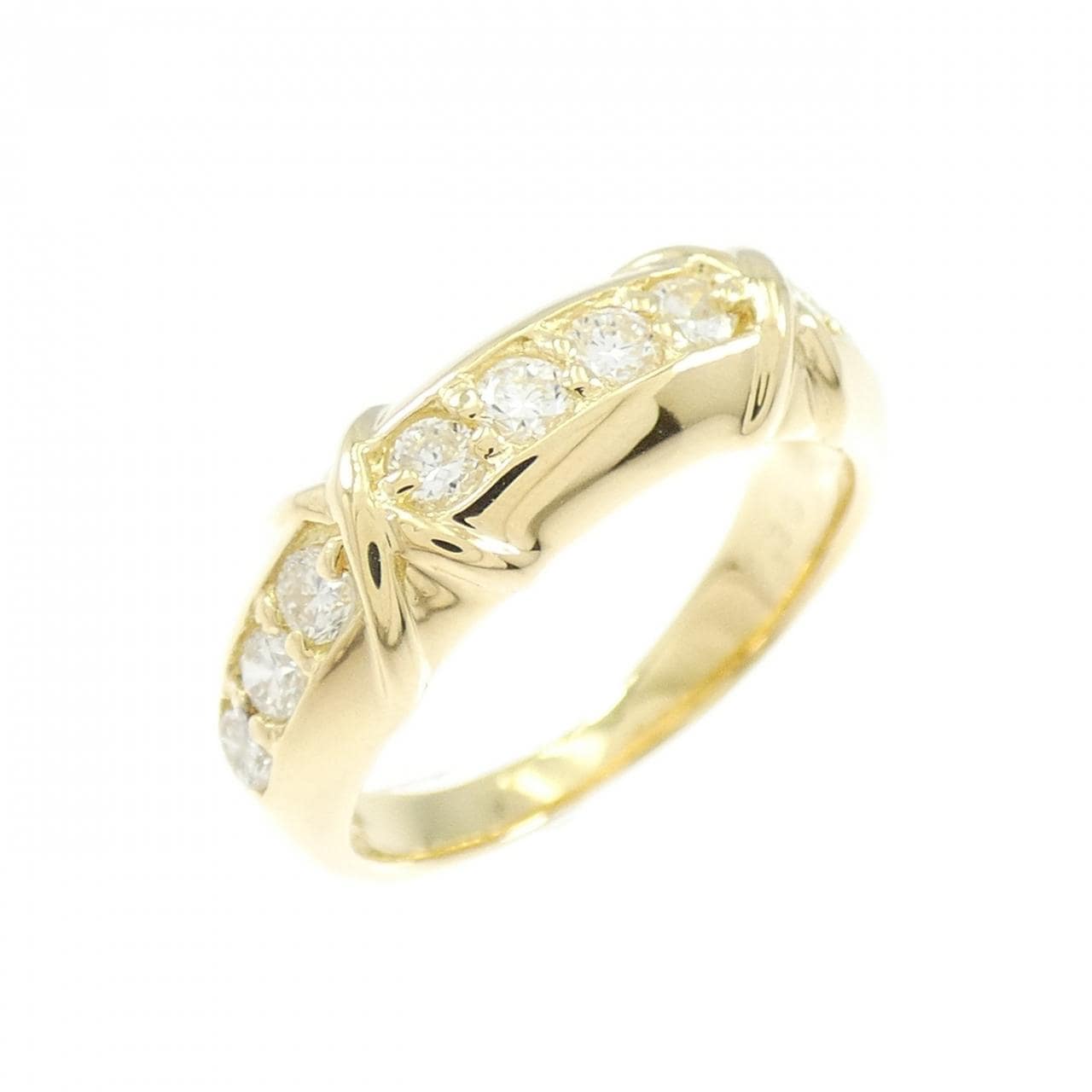 K18YG ダイヤモンド ピンキーリング 0.30CT