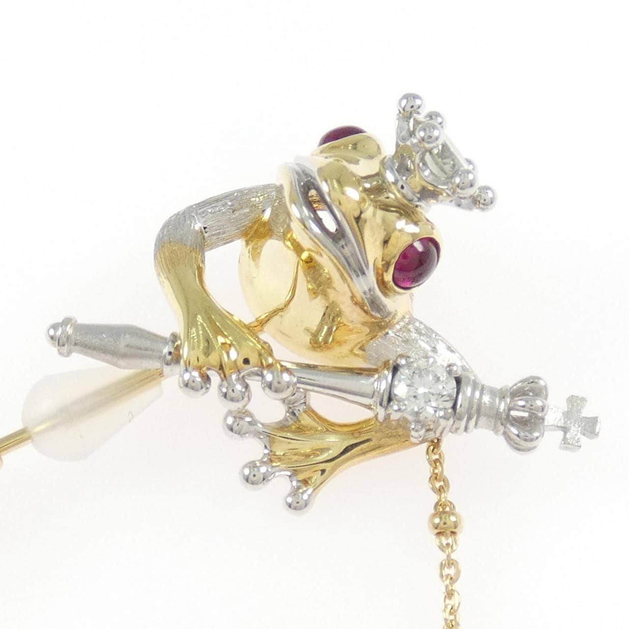 梶光夫 ルビー ブローチ 0.10CT