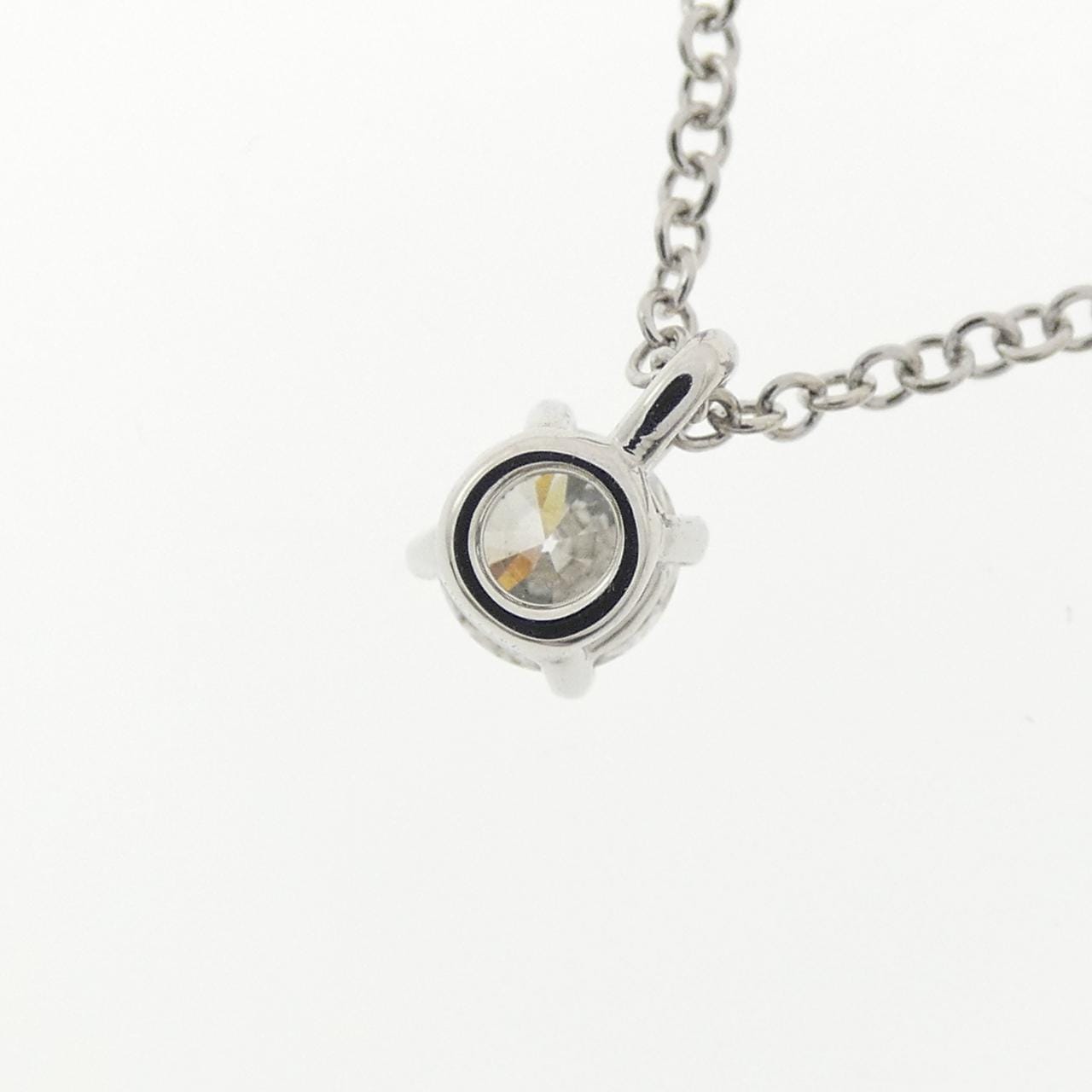 ティファニー ソリティア ネックレス 0.22CT F VVS2 3EXT
