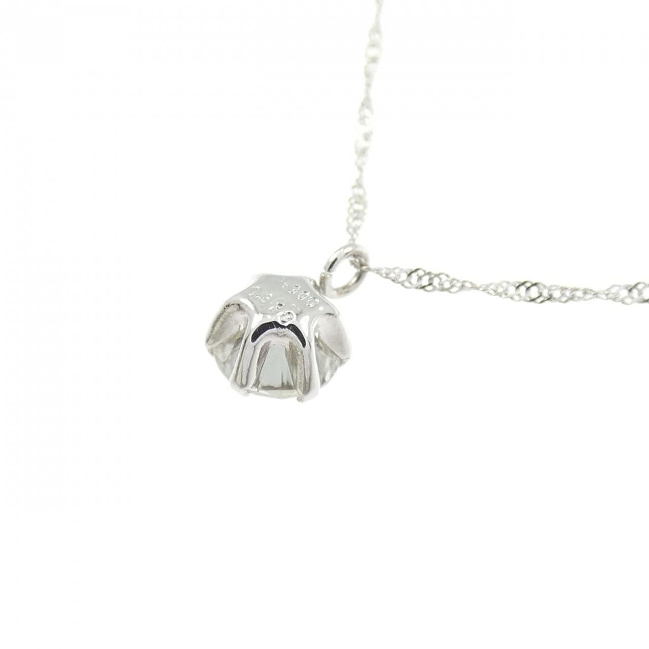 PT900/PT850 ソリティア ダイヤモンド ネックレス 0.318CT