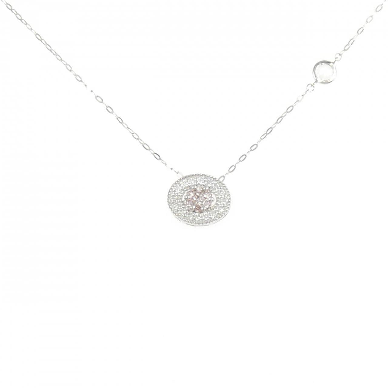 PT900/PT950 ピンクダイヤモンド ネックレス 0.10CT