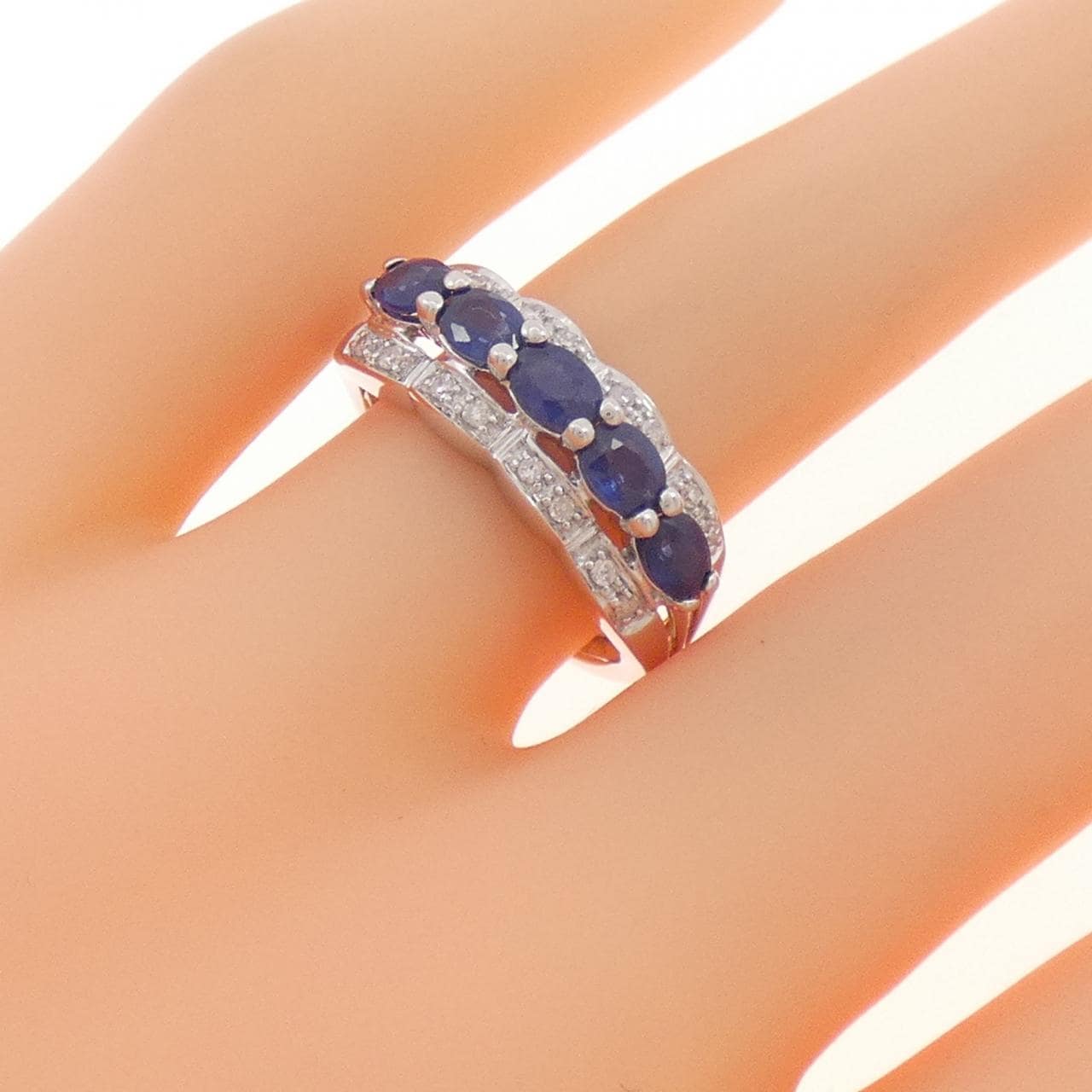 K14WG サファイヤ リング