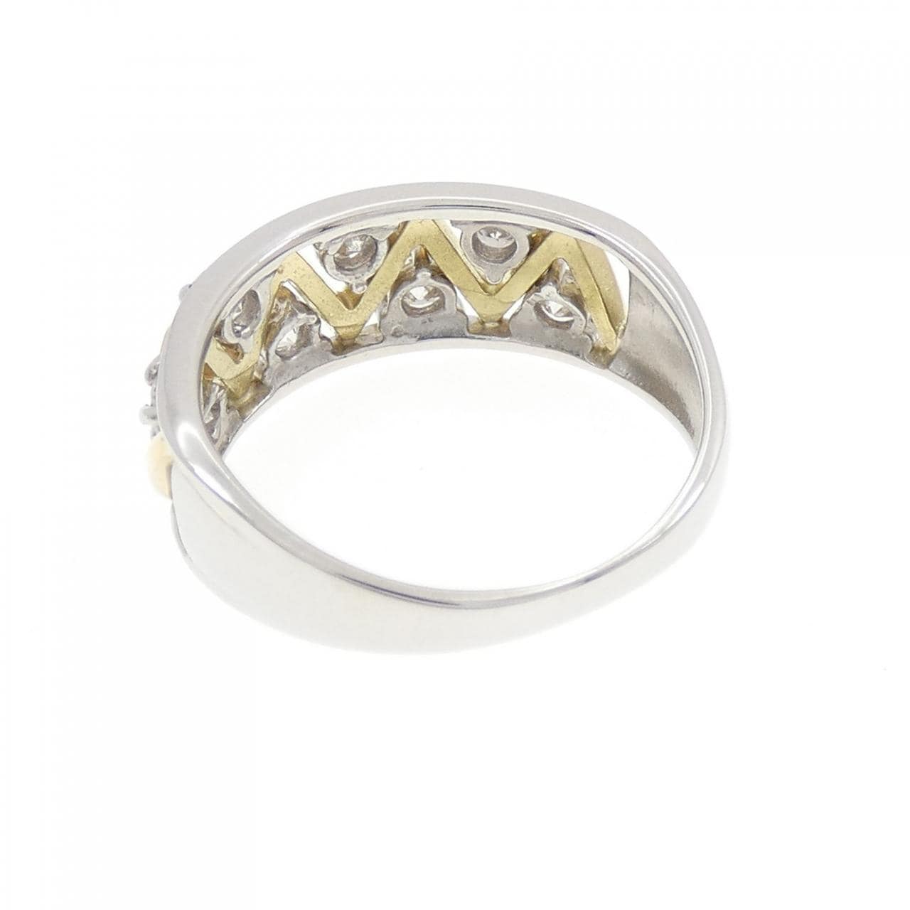 PT900/K18YG ダイヤモンド リング 0.50CT
