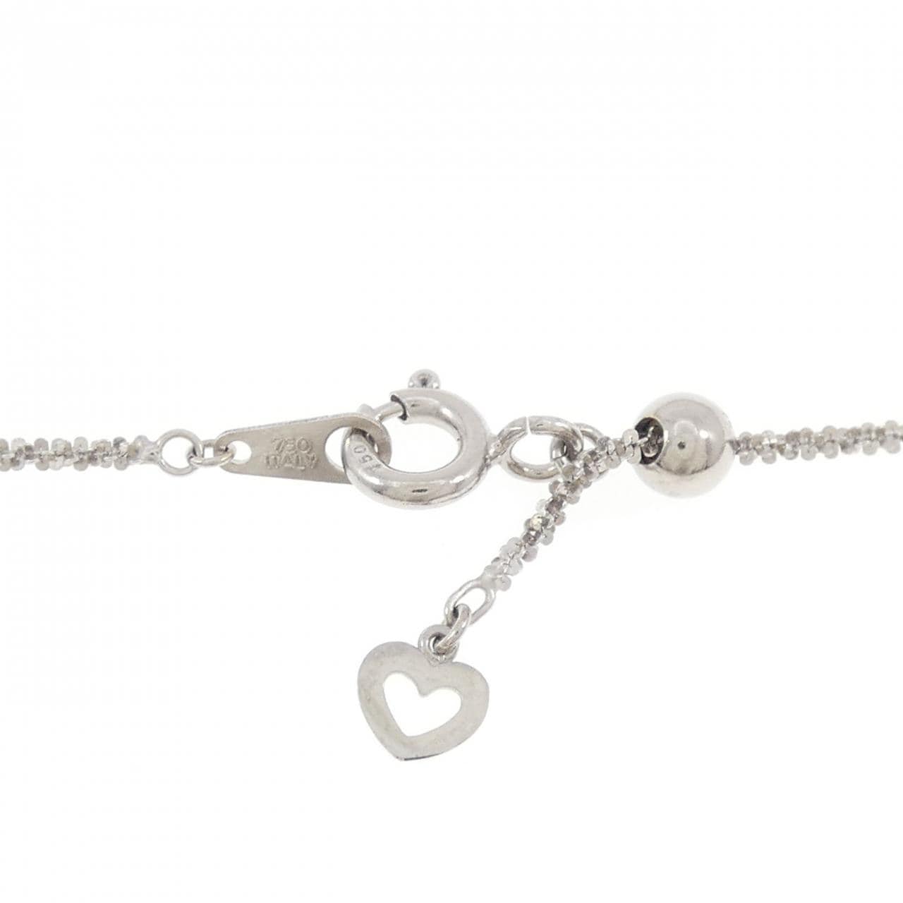 K18WG/K18/750WG オパール ネックレス 4.93CT